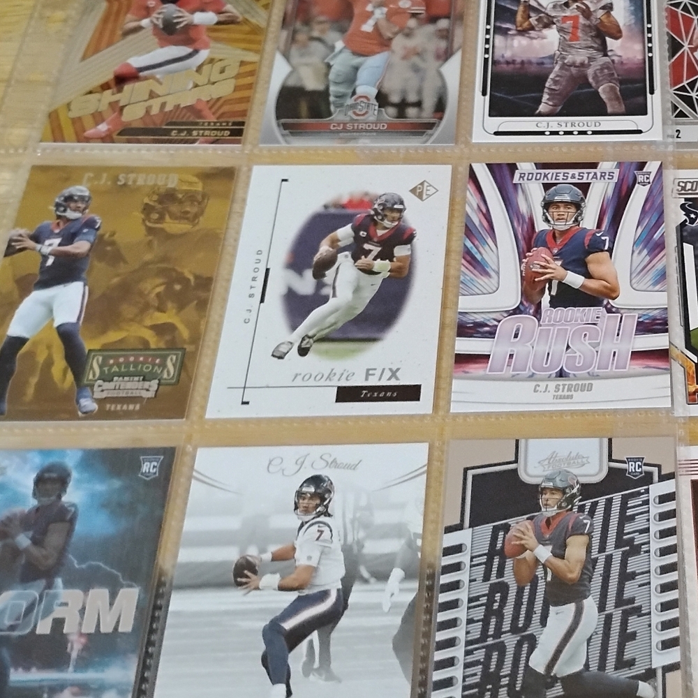 24 Different 2023 CJ Stroud Rookie Cards NFL Card Lot